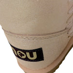 Mou Stivali tinta unita con Logo Beige per Neonata MUFK101000C BEIGE MOU 
