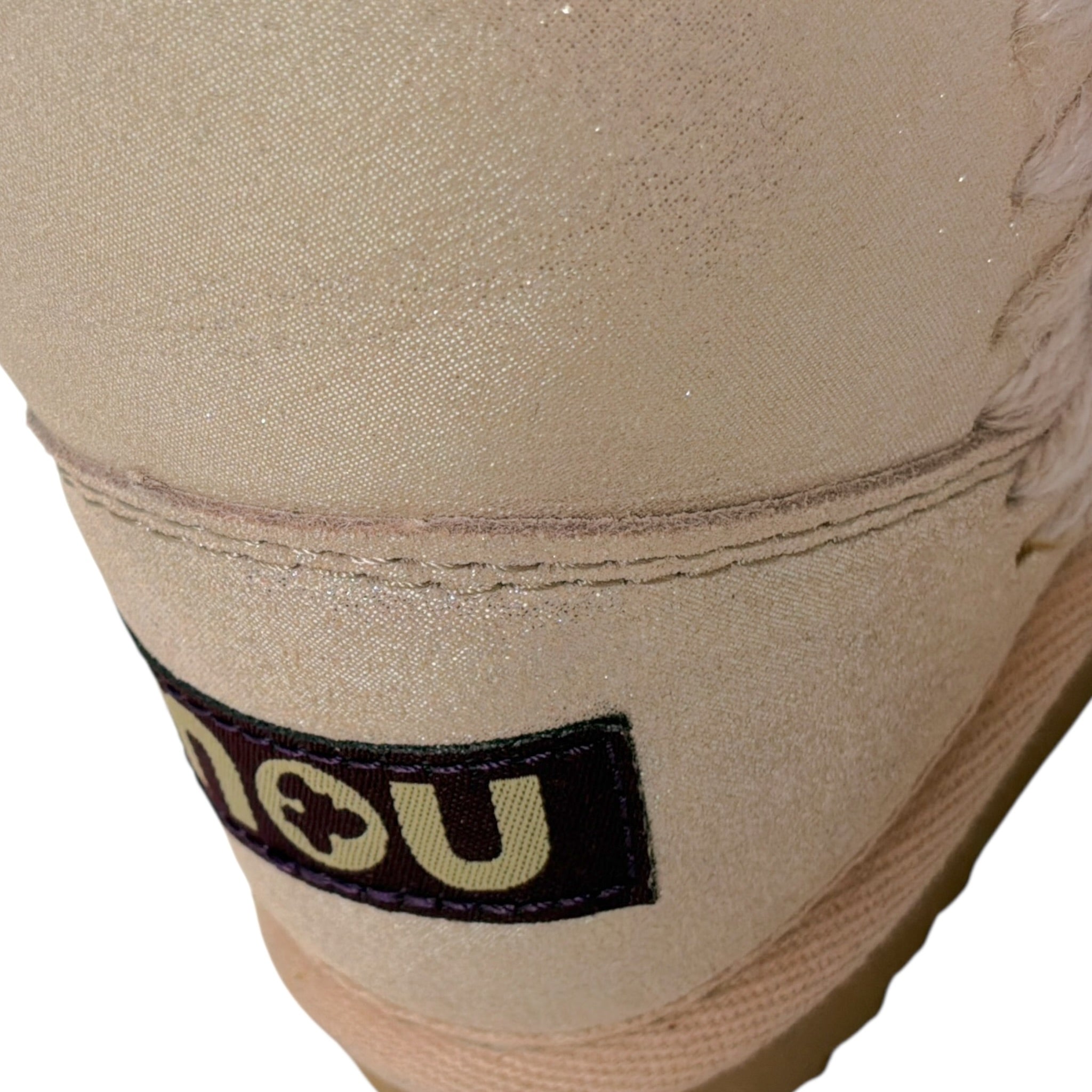 Mou Stivali tinta unita con Logo Beige per Neonata MUFK101000C BEIGE MOU 