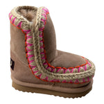 Mou Stivali Tint Unita con Profili In Contrasto Beige per Bambina MUFK101041A BEIGE MOU 