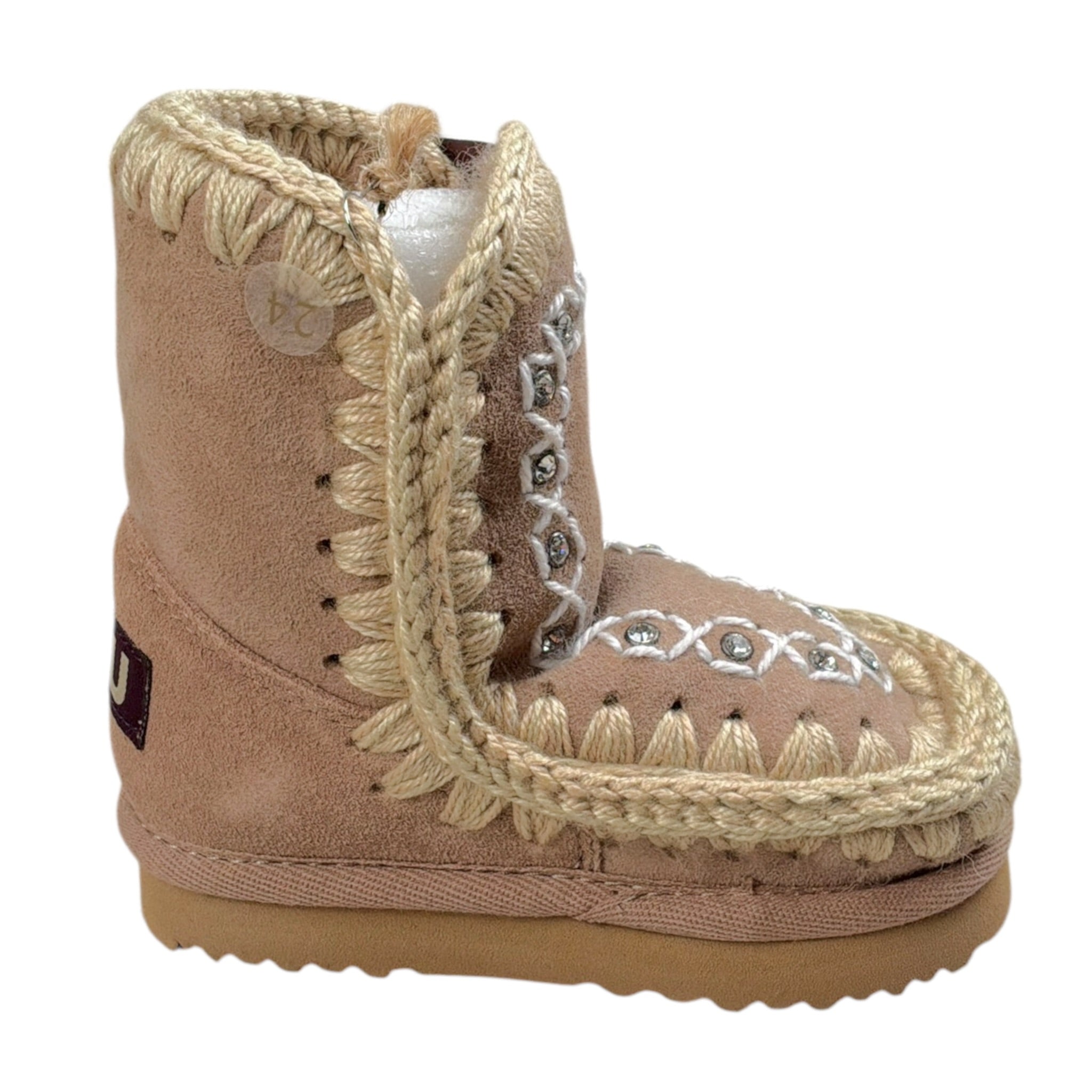 Mou Stivali tinta unita con Fantasia Beige per Neonata MUFK101043AN BEIGE MOU 
