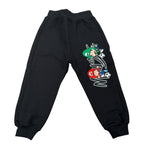 Mousse Pantalone tinta unita con Logo Nero per Bambino BROS NERO MOUSSE 