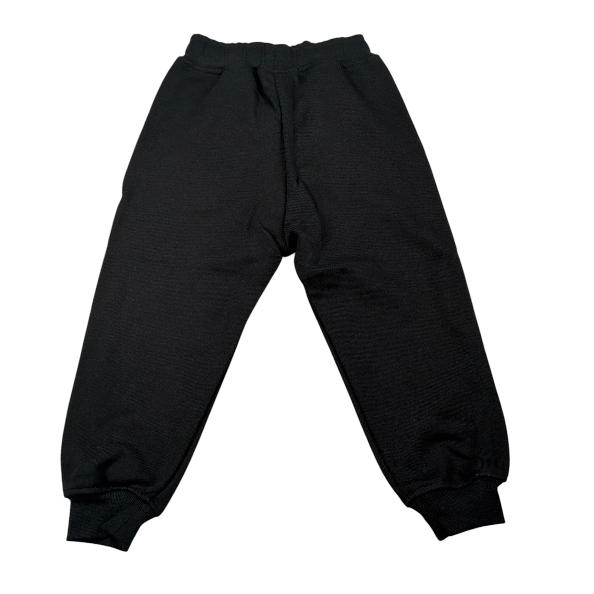 Mousse Pantalone tinta unita con Logo Nero per Neonato BROSN NERO MOUSSE 