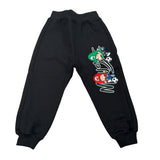 Mousse Pantalone tinta unita con Logo Nero per Neonato BROSN NERO MOUSSE 