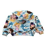 Mousse Felpa con Zip E Cappuccio Stampefrozen Azzurro per Neonata HOODIE AZZURRO MOUSSE 