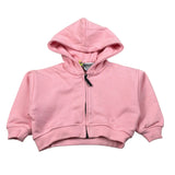 Mousse Felpa con Zip E Cappuccio Rosa per Neonata HOODIEZ ROSA MOUSSE 