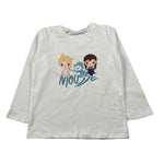 Mousse Shirt Girocollo tinta unita con Frozen Bianco per Neonata SISTERICE BIANCO MOUSSE 