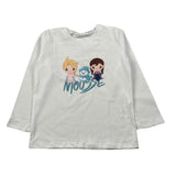 Mousse Shirt Girocollo tinta unita con Frozen Bianco per Neonata SISTERICE BIANCO MOUSSE 