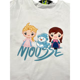 Mousse Shirt Girocollo tinta unita con Frozen Bianco per Neonata SISTERICE BIANCO MOUSSE 
