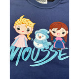 Mousse Felpa Chiusa Girocollo tinta unita Blu per Bambina SISTERICEN BLU MOUSSE 