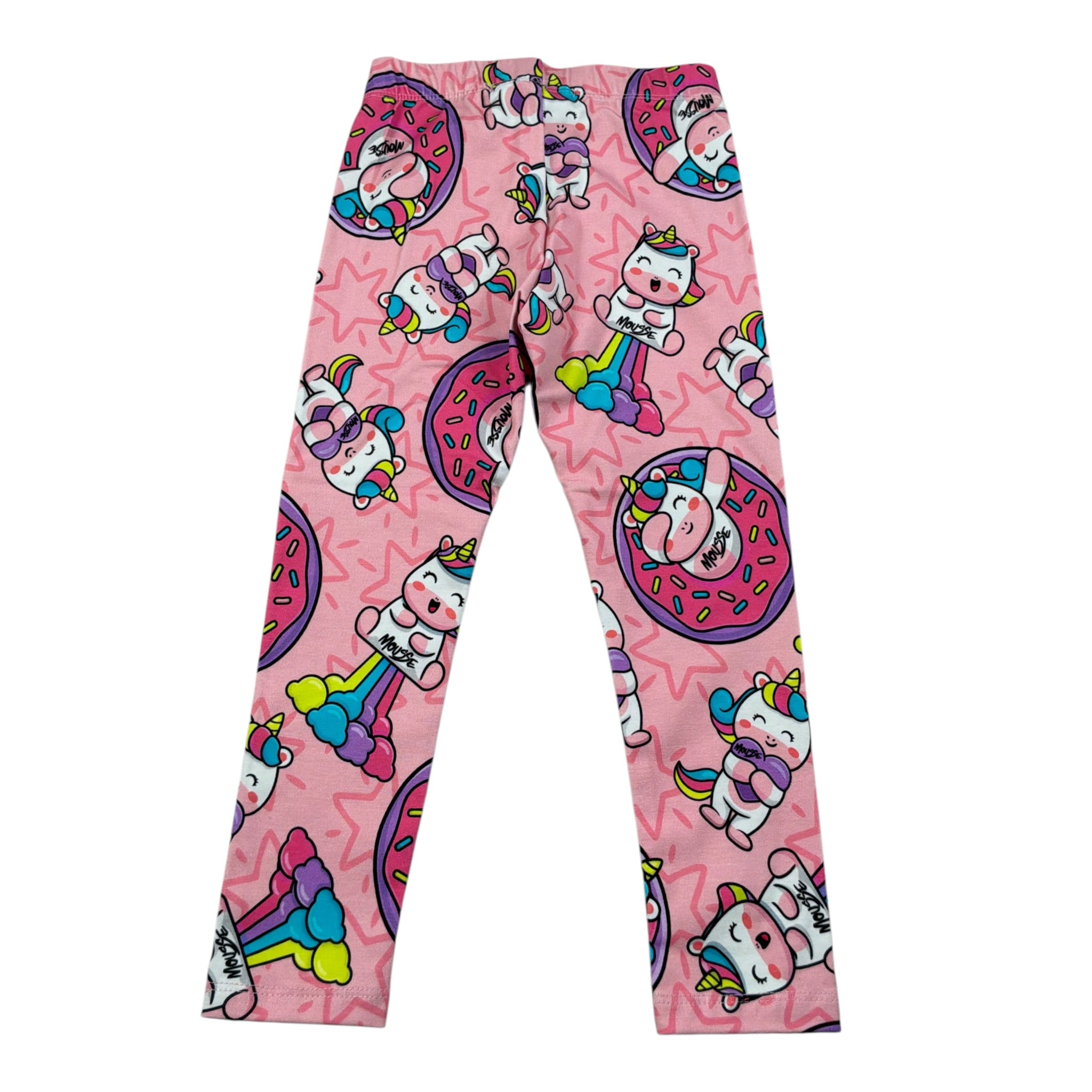 Mousse Leggins tinta unita con Stampe Rosa per Bambina UNISTAR ROSA MOUSSE 