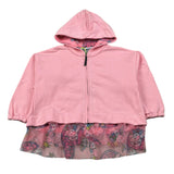 Mousse Felpa con Zip E Cappuccio Rosa per Bambina ZIPRO ROSA MOUSSE 
