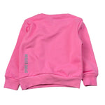 Msgm Felpa Girocollo tinta unita con Stampa Rosa per Bambina DQ1881J ROSA MSGM 