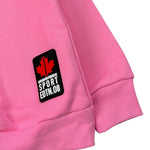 Msgm Felpa Girocollo tinta unita con Stampa Rosa per Neonata DQ1881 ROSA MSGM 