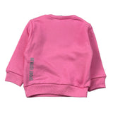 Msgm Abito Felpa Girocollo tinta unita con Stampa Rosa per Neonata DQ1886 ROSA MSGM 