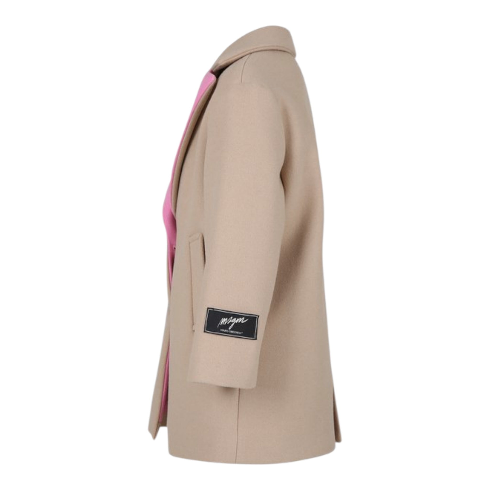 Msgm Cappotto tinta unita Beige per Bambina F4MSJGCO169 BEIGE MSGM 