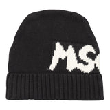 Msgm Cappello tinta unita con Logo Nero per Bambina F4MSJUHT077 NERO MSGM 