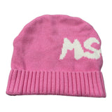 Msgm Cappello tinta unita con Logo Rosa per Bambina F4MSJUHT077 ROSA MSGM 