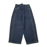 Msgm Jeans tinta unita con Girovita Regolabile Blu per Bambina F5MSJGDP032 BLU MSGM 