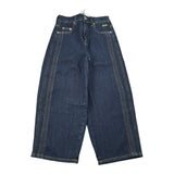 Msgm Jeans tinta unita con Girovita Regolabile Blu per Bambina F5MSJGDP032 BLU MSGM 