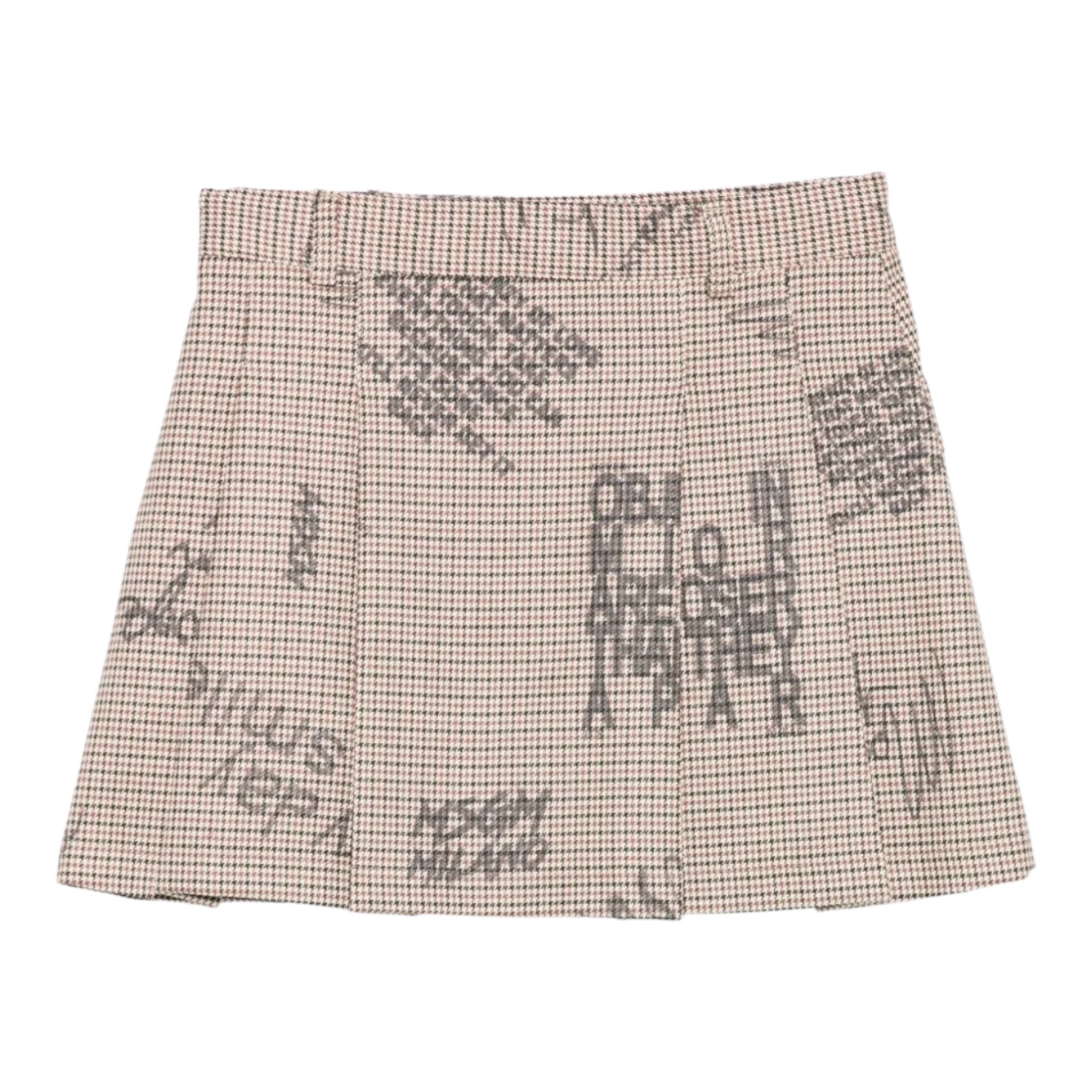 Msgm Gonna tinta unita con Microfantasia Panna per Bambina F5MSJGSK110X PANNA MSGM 