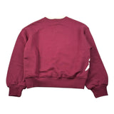 Msgm Felpa Girocollo tinta unita con Stampa Bordeaux per Bambina F5MSJGSW129 BORDEAUX MSGM 
