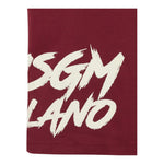 Msgm Felpa Girocollo tinta unita con Stampa Bordeaux per Bambina F5MSJGSW129 BORDEAUX MSGM 