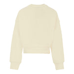 Msgm Felpa tinta unita Girocollo con Logo Panna per Bambina F5MSJGSW145 PANNA MSGM 