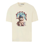 Msgm T-Shirt Girocollo tinta unita con Stampa Panna per Bambino F5MSJGTH120 PANNA MSGM 