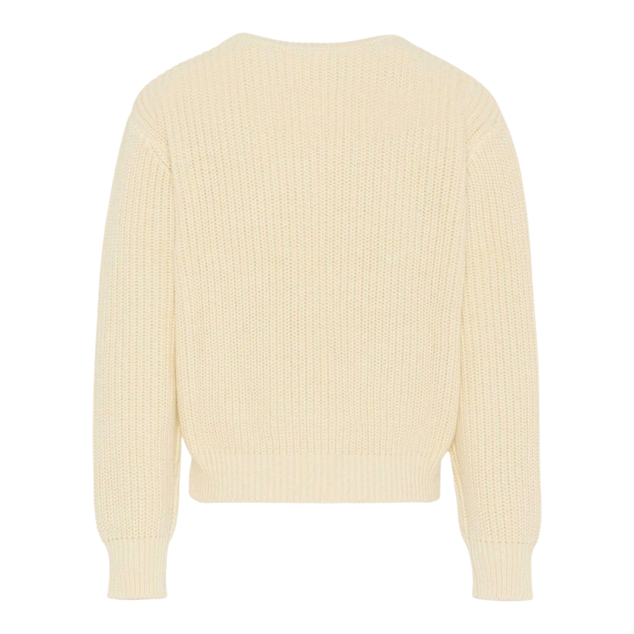 Msgm Maglia tinta unita con Stampa Panna per Bambina F5MSJUJP090XX PANNA MSGM 