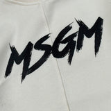 Msgm Abito Modello Felpa tinta unita con Stampa Panna per Neonata F5MSNGDR287 PANNA MSGM 