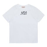 N°21 T-Shirt tinta unita Girocollo con Stampa Bianco per Bambina N2105J BIANCO N°21 
