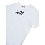 N°21 T-Shirt tinta unita Girocollo con Stampa Bianco per Bambina N2105JX BIANCO N°21 