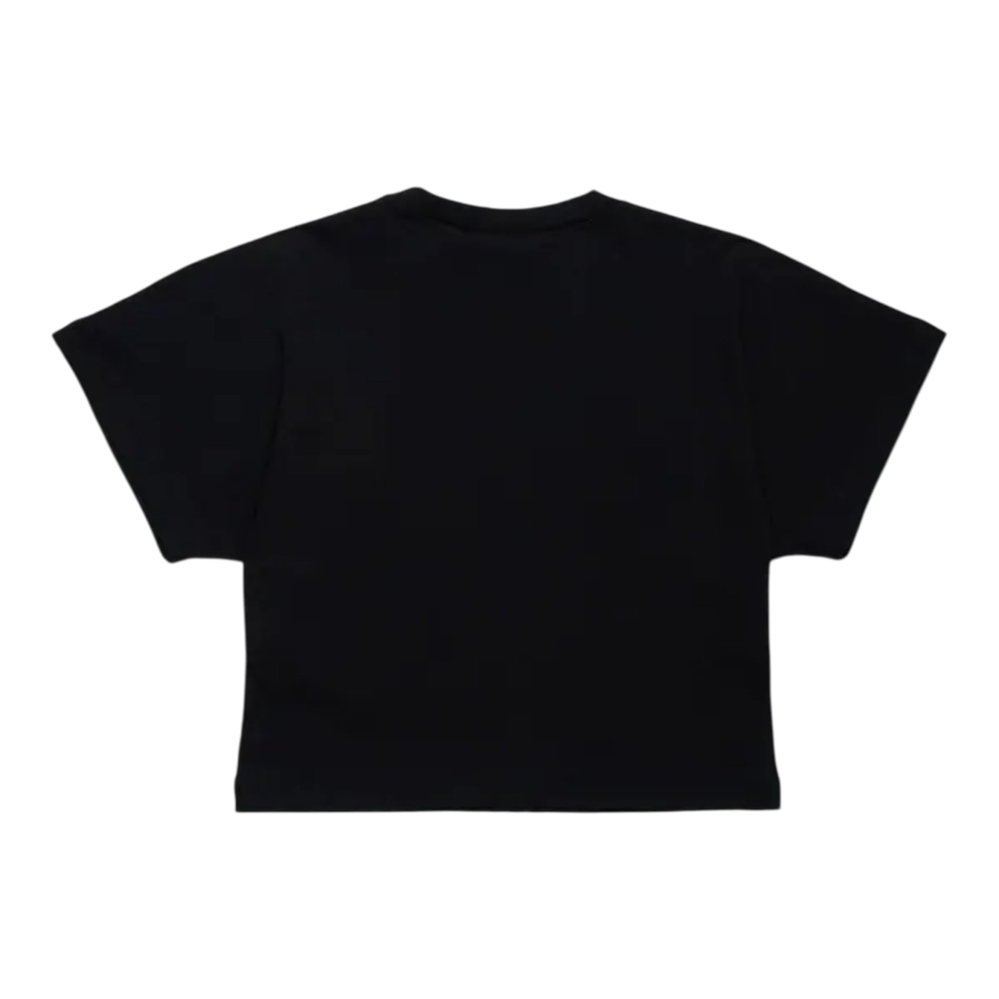 N°21 T-Shirt tinta unita Girocollo con Stampa Nero per Bambina N2105K NERO N°21 