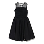 N°21 Abito tinta unita con Tulle Nero per Bambina N2105Y NERO N°21 