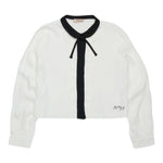 N°21 Camicia Manica Lunga tinta unita Bianco per Bambina N2106F BIANCO N°21 