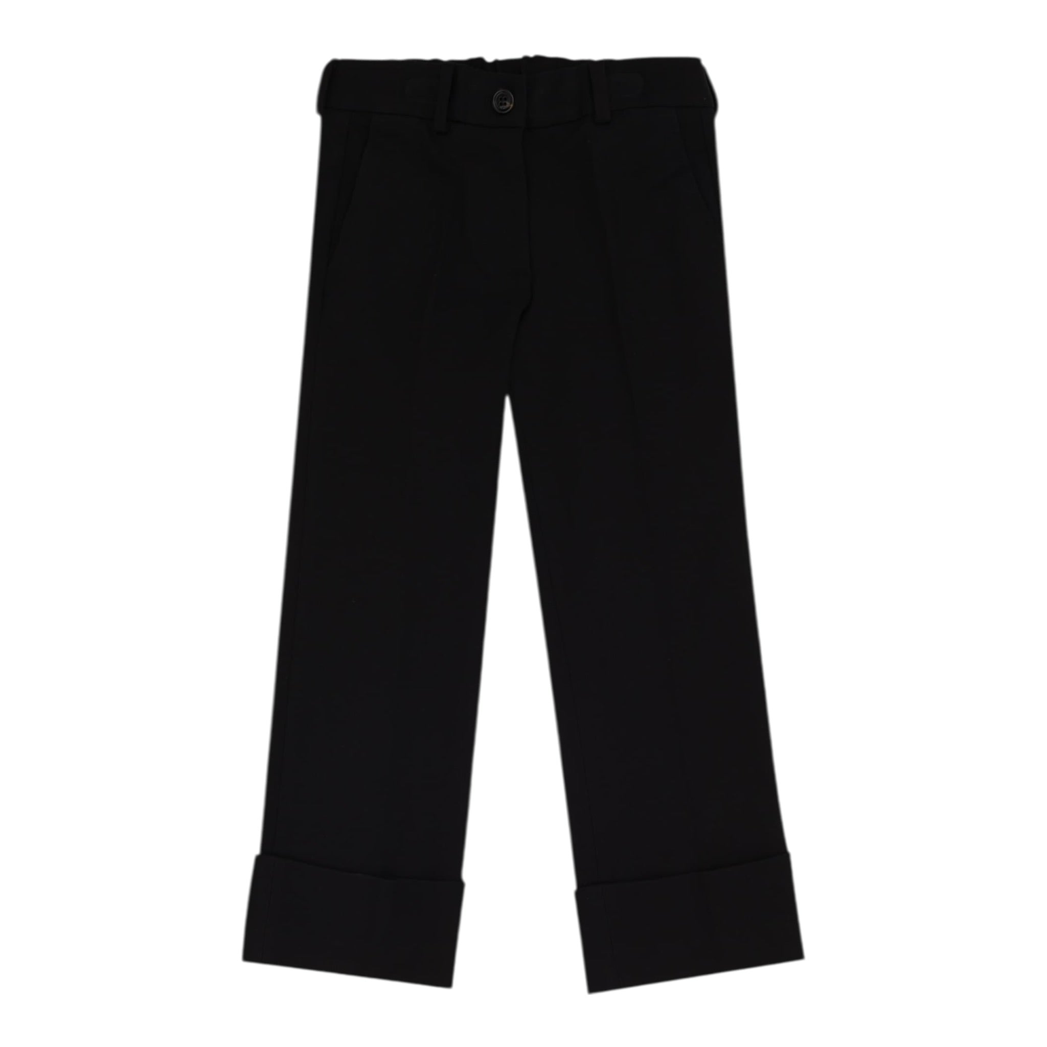 N°21 Pantalone tinta unita con Logo Nero per Bambina N2106N NERO N°21 
