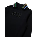 N°21 Felpa tinta unita con Colletto E Logo Nero per Bambino N2107K NERO N°21 