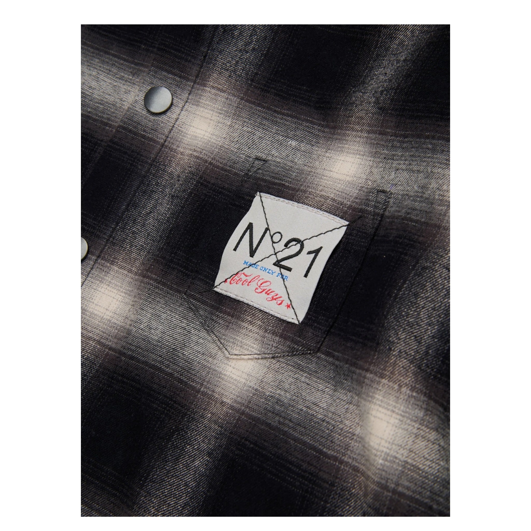 N°21 Camicia Manica Lunga con Cappuccio Nero per Bambino N2107YX NERO N°21 