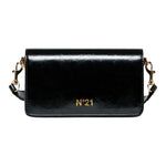 N°21 Borsa tinta unita con Logo Nero per Bambina N21099 NERO N°21 