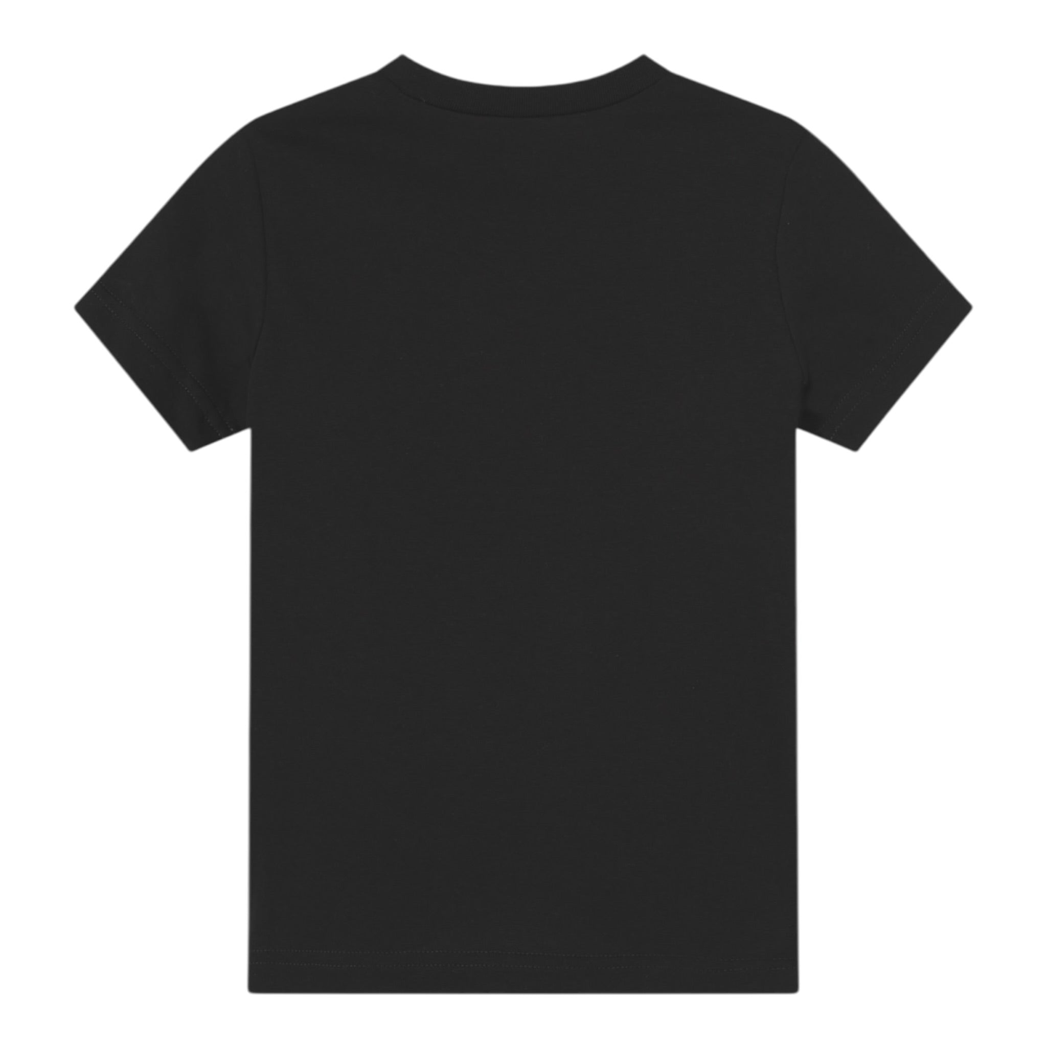 N°21 T-Shirt Girocollo tinta unita con Stampa Nero per Bambino N21173 NERO N°21 