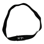 N°21 Cintura tinta unita con Logo Nero per Bambina N214A3 NERO N°21 