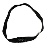 N°21 Cintura tinta unita con Logo Nero per Bambina N214A3 NERO N°21 