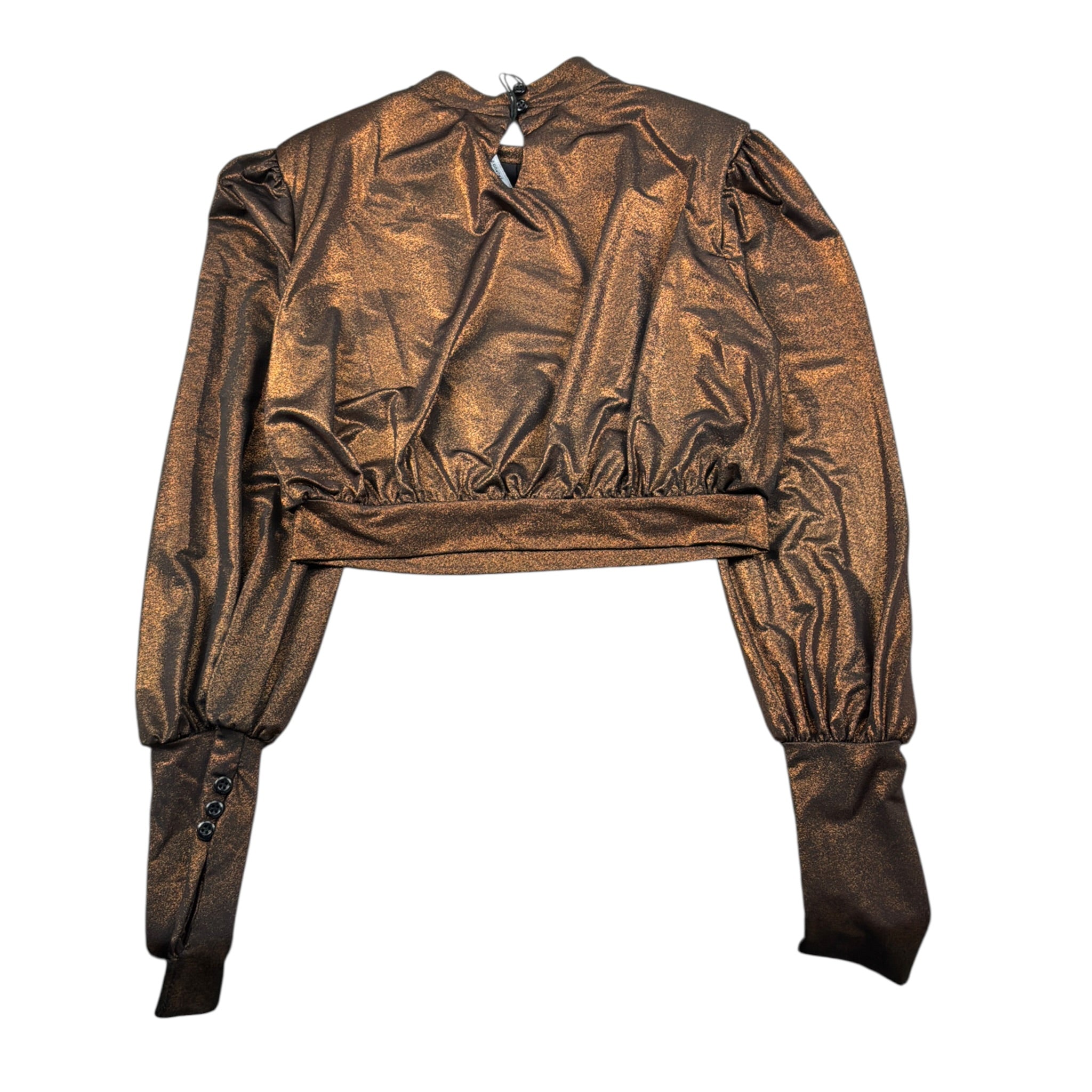 Naice Camicia tinta unita con Applicazioni Bronzo per Bambina NAI23541 BRONZO NAICE 