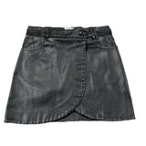 Naice Gonna tinta unita In Ecopelle Nero per Bambina NAI27231 NERO NAICE 