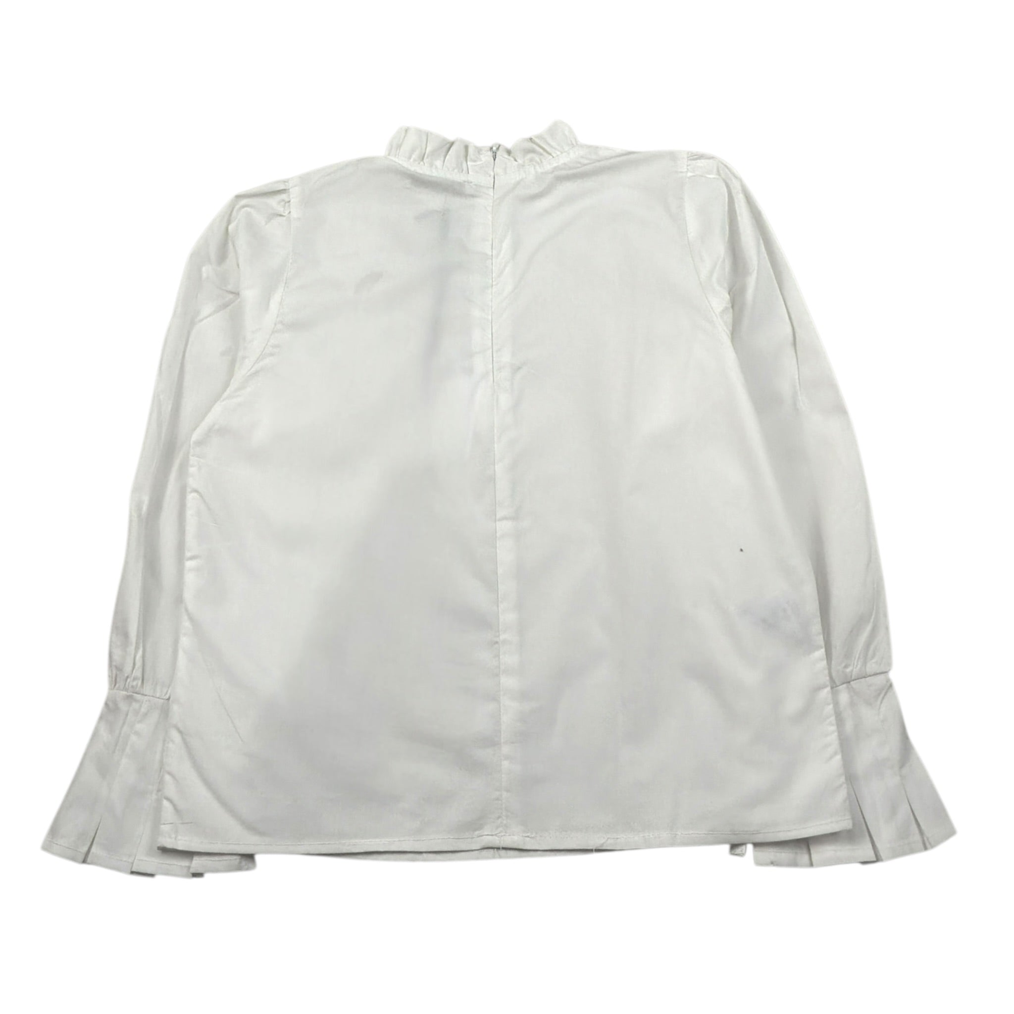 Naida Camicia Manica Lunga tinta unita Bianco per Bambina NACA160 BIANCO NAIDA 