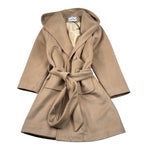 Naida Cappotto tinta unita con Cappuccio Cammello per Bambina NAGB314 CAMMELLO NAIDA 