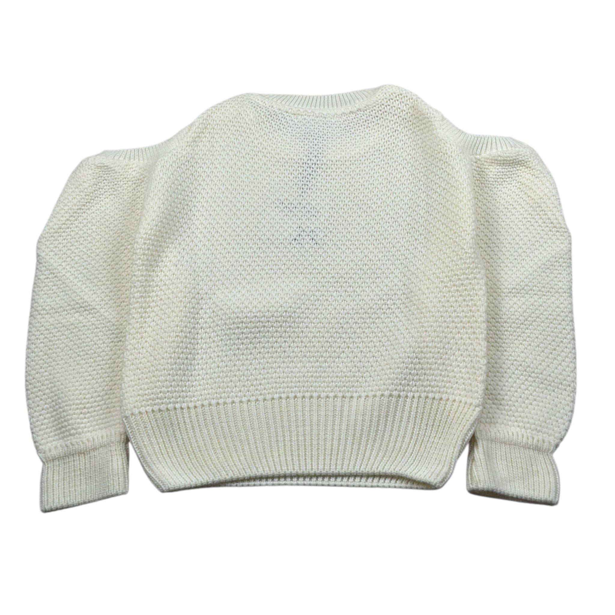 Naida Maglia Girocollo tinta unita con Scollo Spalle Panna per Bambina NAMA365 PANNA NAIDA 