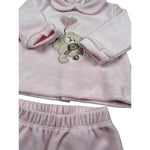 Nanan Completo 2 Pezzi Maglia-Ghettina tinta unita Rosa per Neonata I2401101R ROSA NANAN 