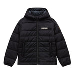 Napapijri Giubbino tinta unita con Cappuccio Nero per Bambino NP0A891I9411 NERO NAPAPIJRI 