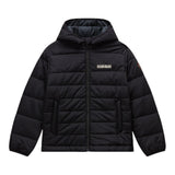 Napapijri Giubbino tinta unita con Cappuccio Nero per Bambino NP0A891I9411 NERO NAPAPIJRI 